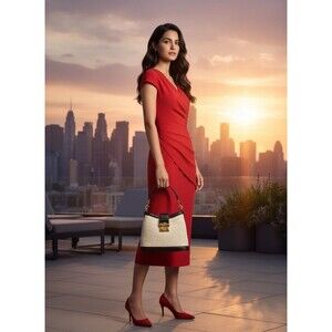 GUCCI GG Up Leather Panda color Shoulder Handbag almost brand new